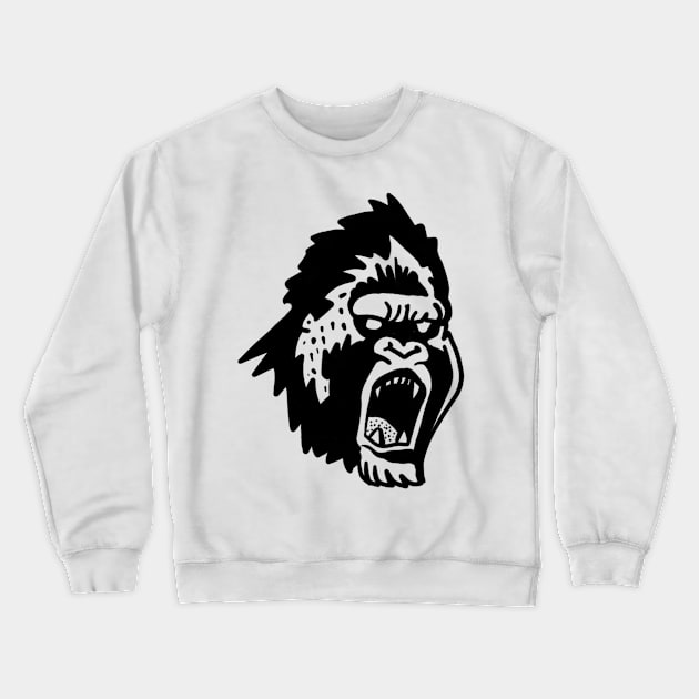 Gorilla Crewneck Sweatshirt by Uglyblacksheep